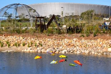 view over biodiversity garden