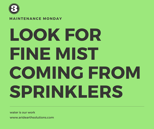 irrigation System Maintenance and Repairs- misting